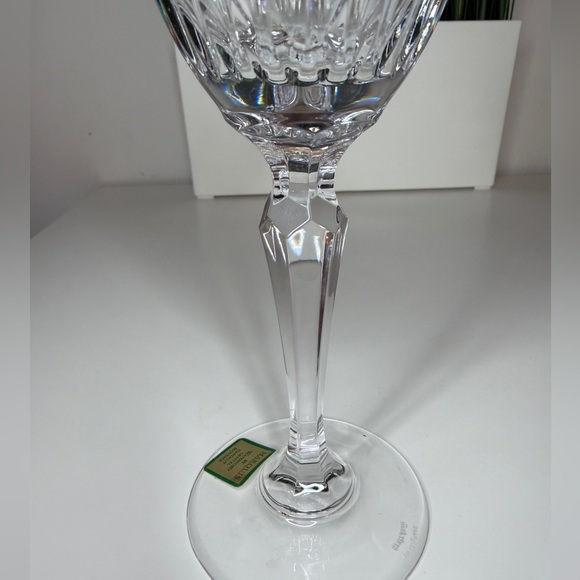 Marquis by Waterford Crystal Wine Glass Handcut Slovenia Gold Rim – 7.5” Vintage - Picture 6 of 7